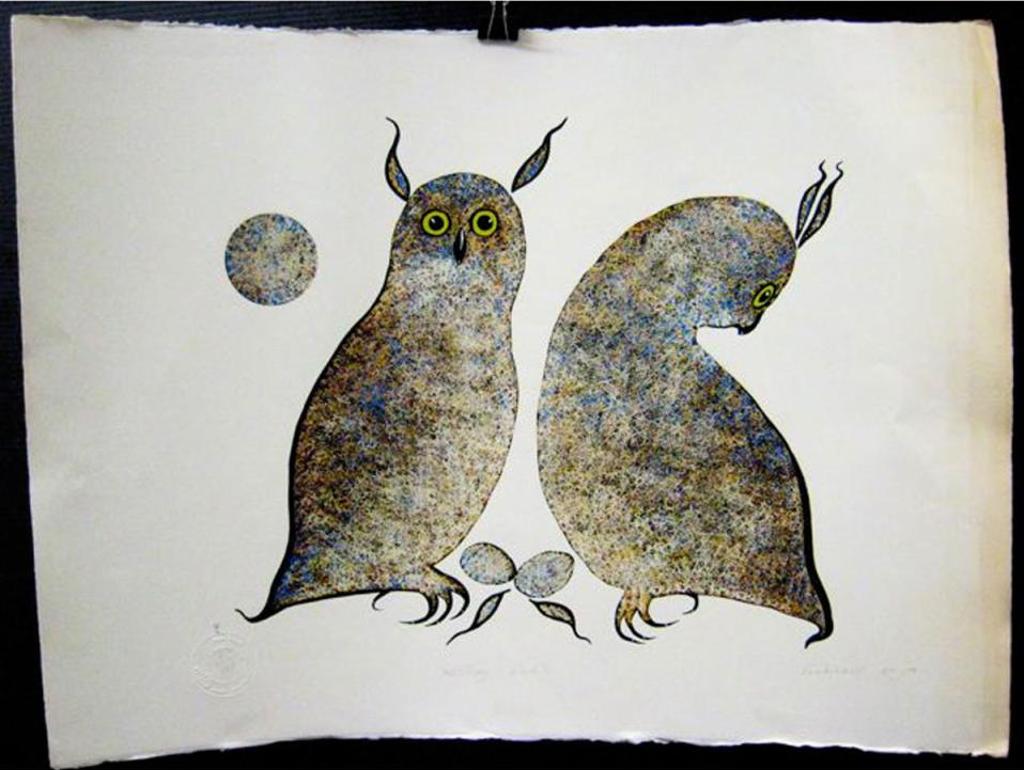 Eddy Cobiness (1933-1996) - Nesting Owls; Seal; Eagle