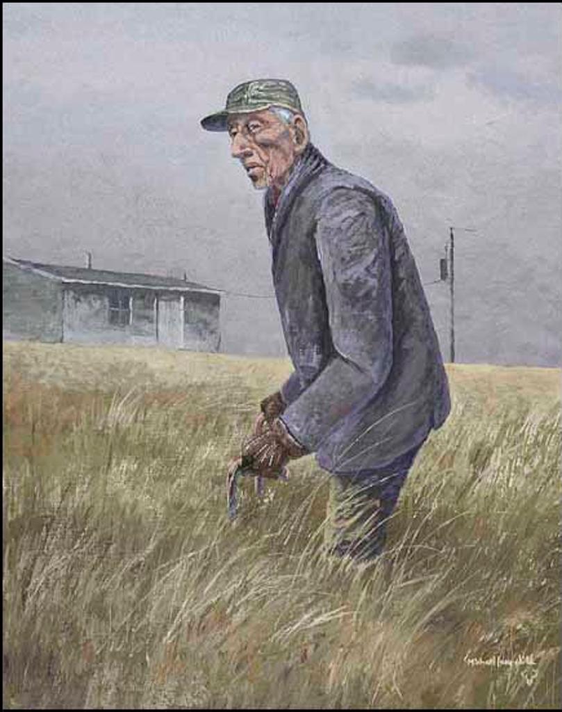 Michael Lonechild (1955) - Man in Field (01686/2013-2621)