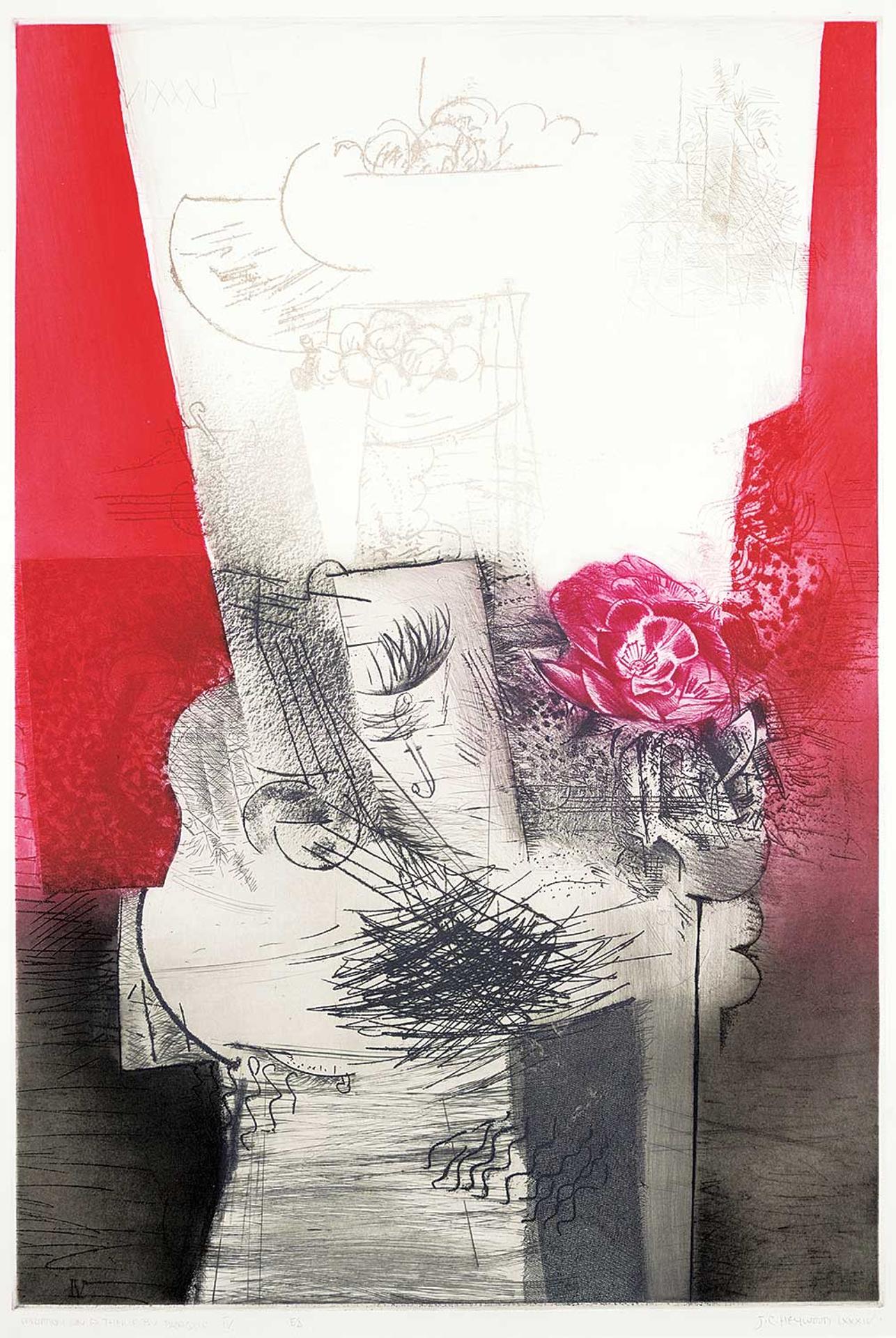 John Carl Heywood (1941) - Variation on a Theme by Braque IV #E/A