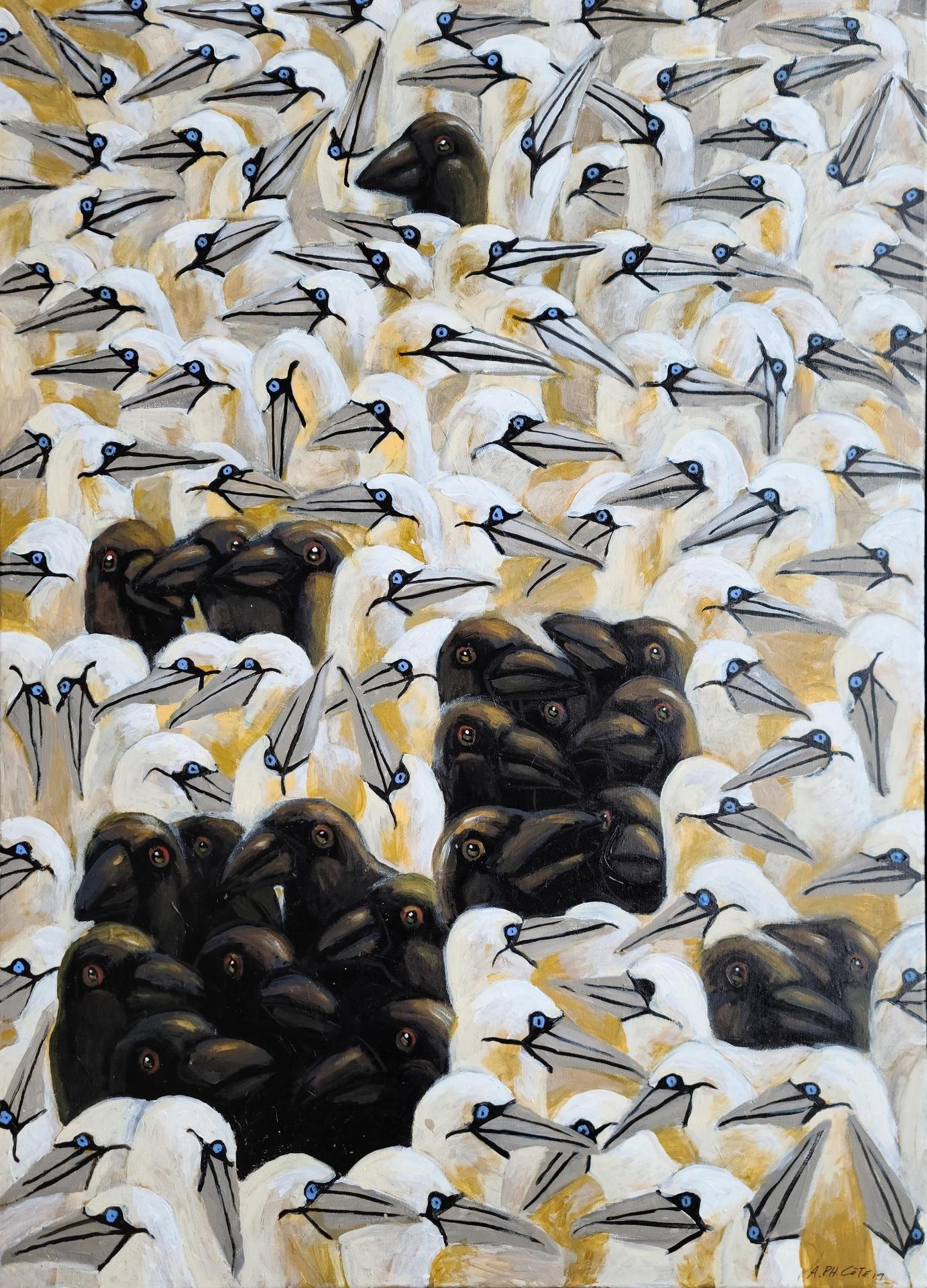 André Philippe Côté - Oiseaux – Hommage à Borduas, 2019