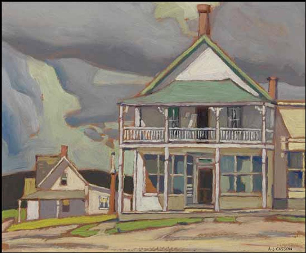 Alfred Joseph (A.J.) Casson (1898-1992) - Street Scene in Magnetawan