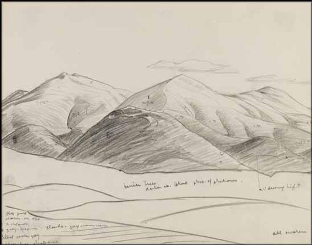 Lawren Stewart Harris (1885-1970) - White Mountains, New Hampshire (from Sugar Loaf)