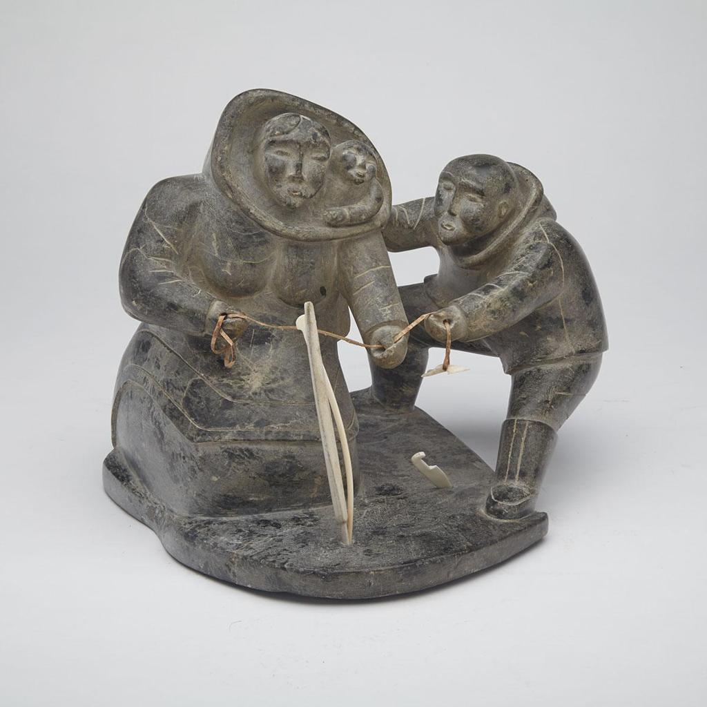 Aniktoolook - Man Assisting Woman With Child In Her Amaut