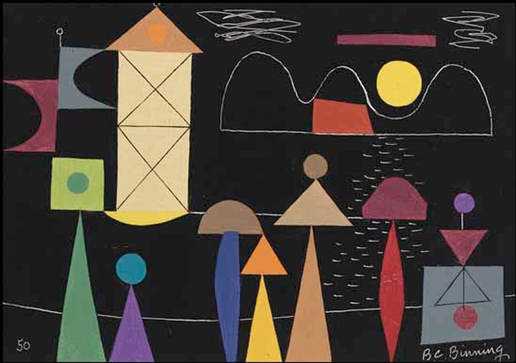 Bertram Charles (B.C.) Binning (1909-1976) - Sea Side Figures