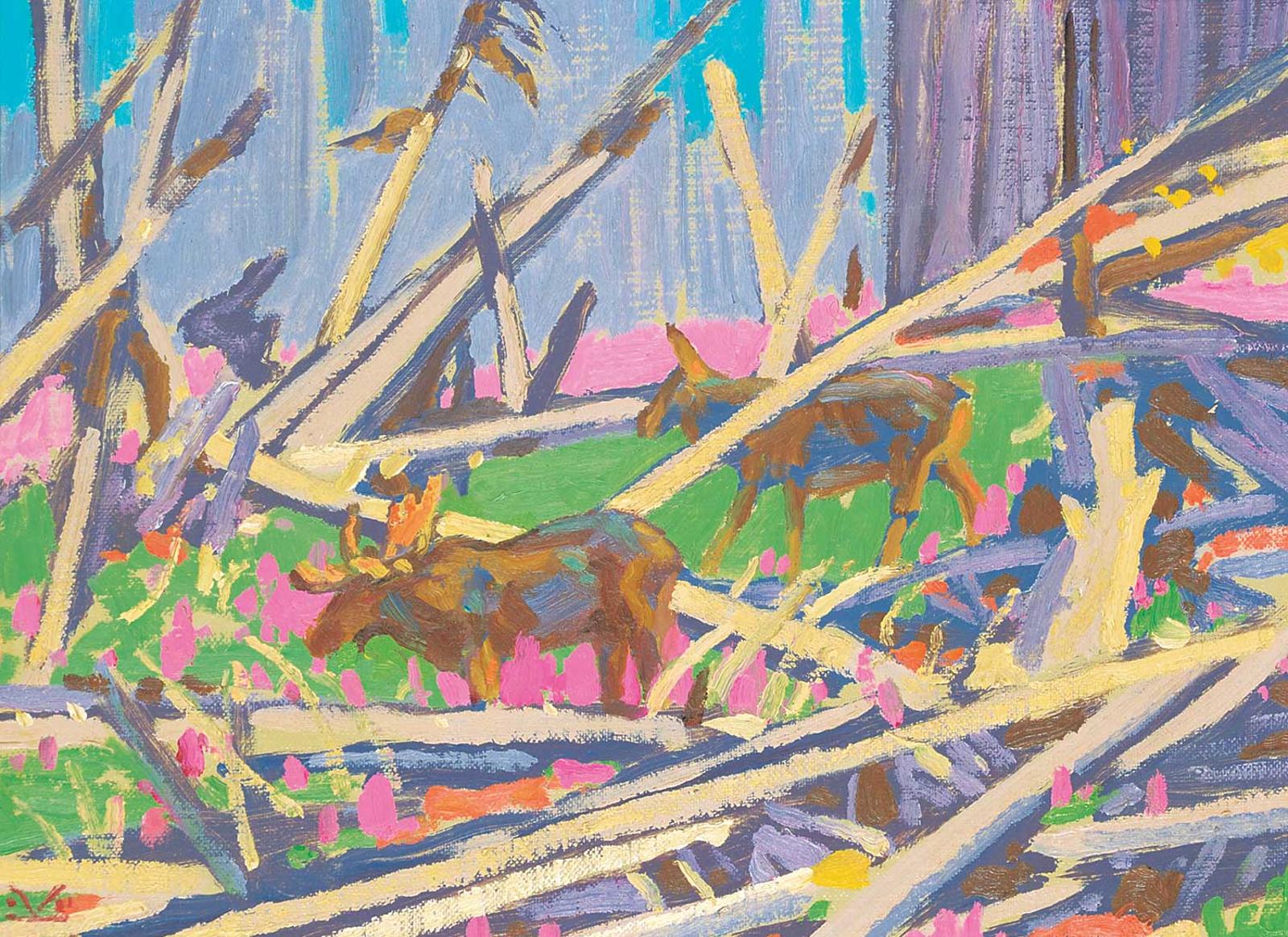 Illingworth Holey (Buck) Kerr (1905-1989) - Fireweed, Storm Mountain