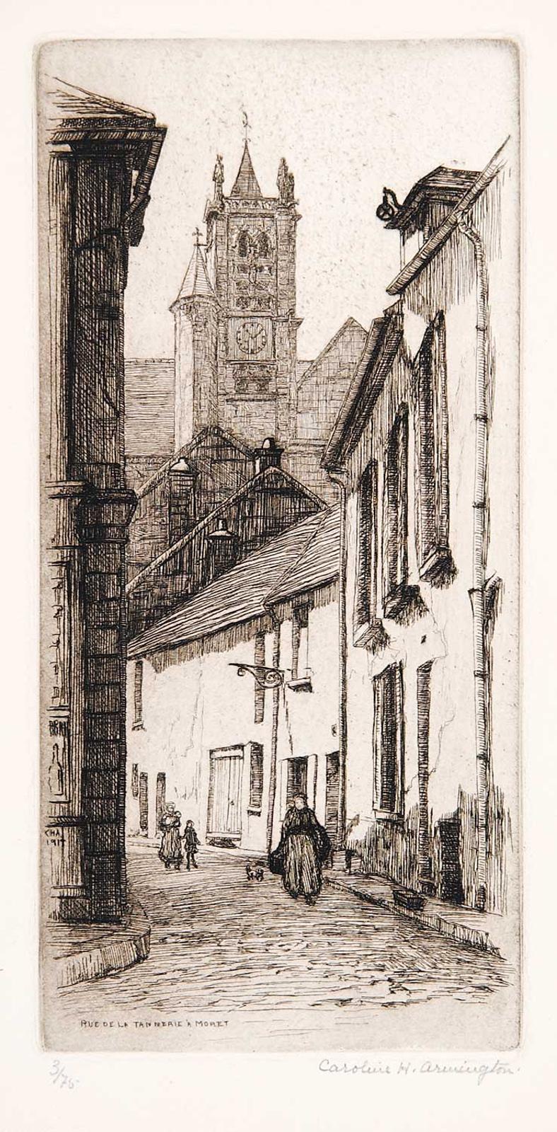 Caroline Helena Armington (1875-1939) - Rue de la Tannerie a Moret #3/75