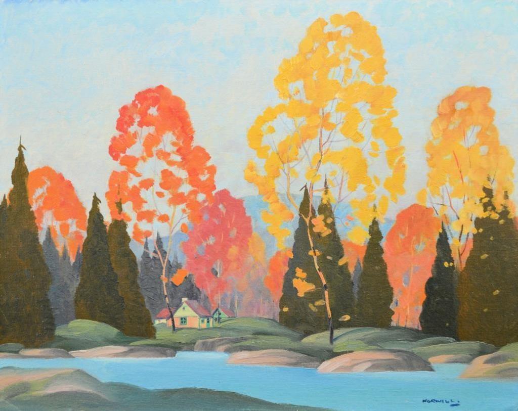 Graham Norble Norwell (1901-1967) - Autumn Lakeside