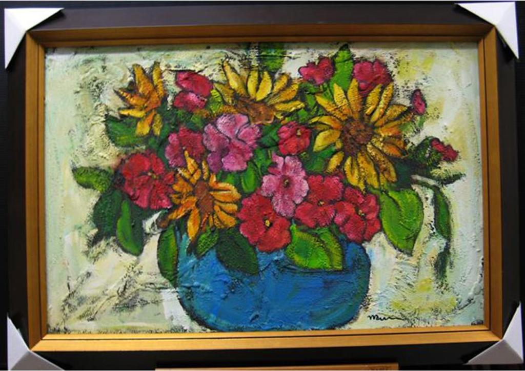 Maya Eventov (1964) - Flowers In A Blue Vase