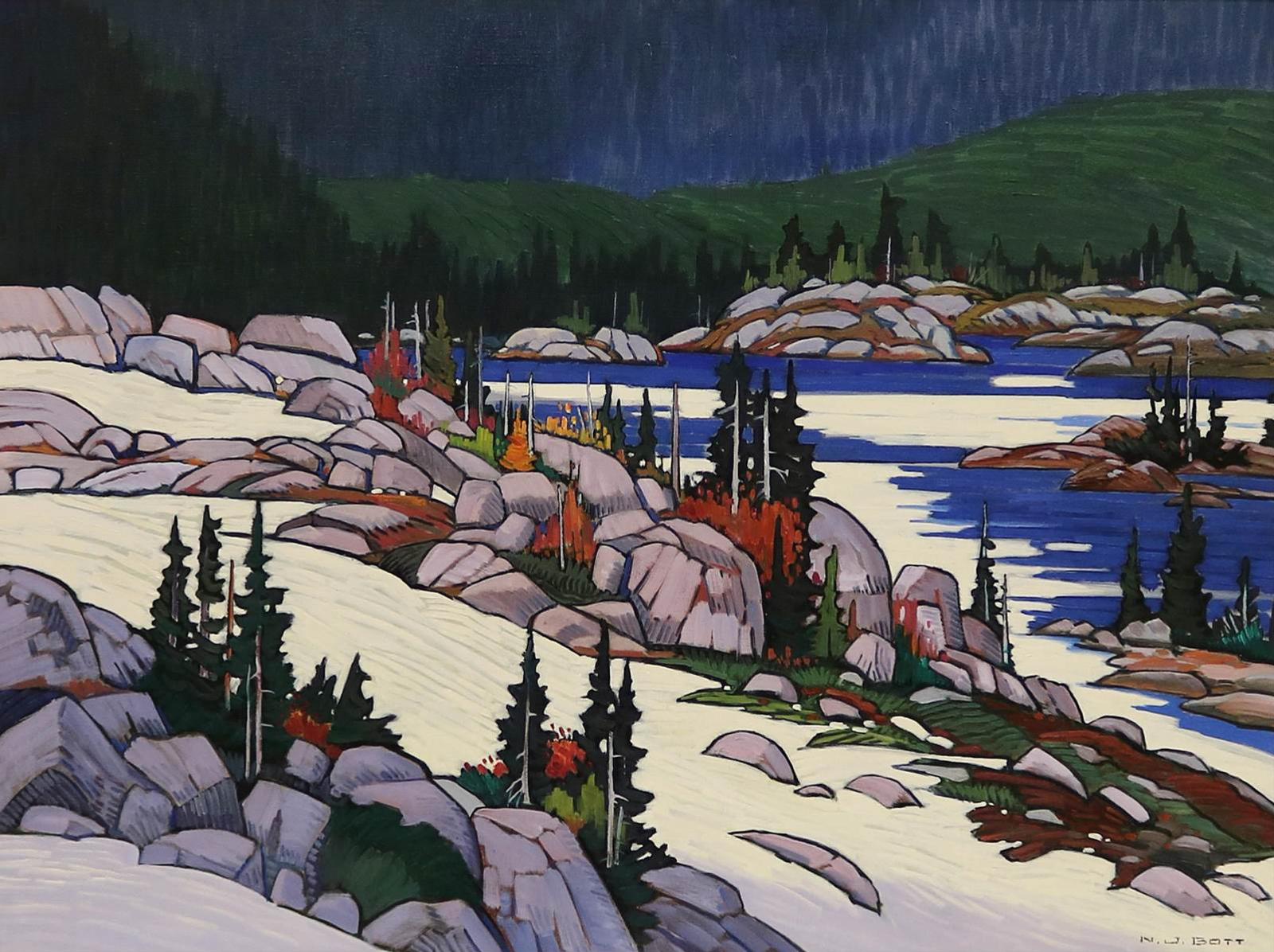 Nicholas Johannes Bott (1941-2021) - Glacier Pass; 1997