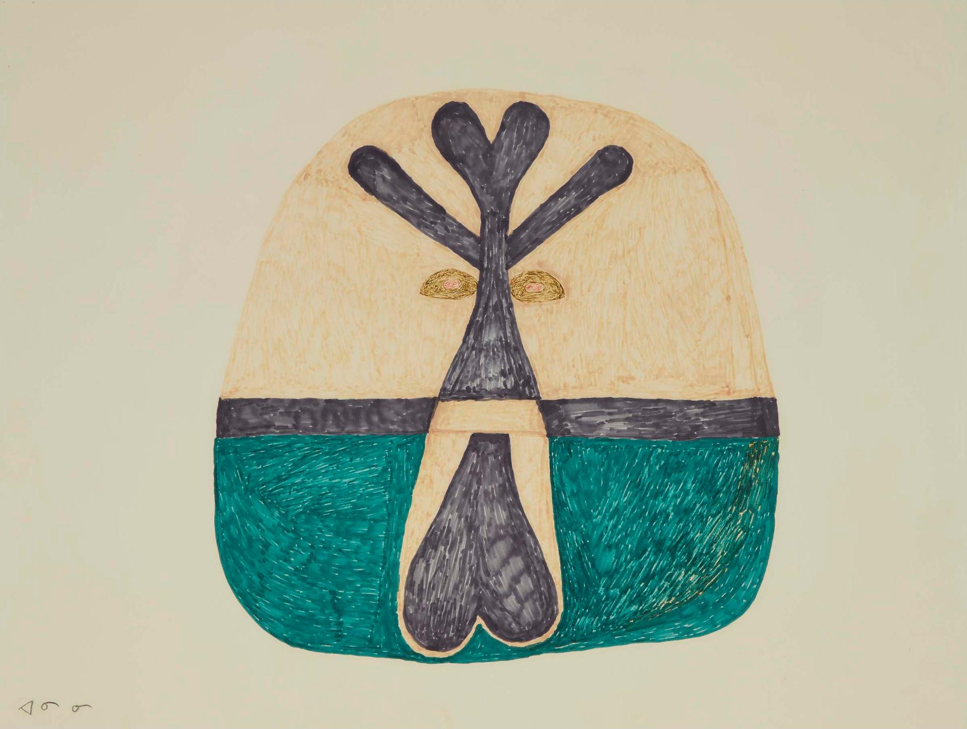 Anirnik Oshuitoq (1902-1983) - Untitled (Face)