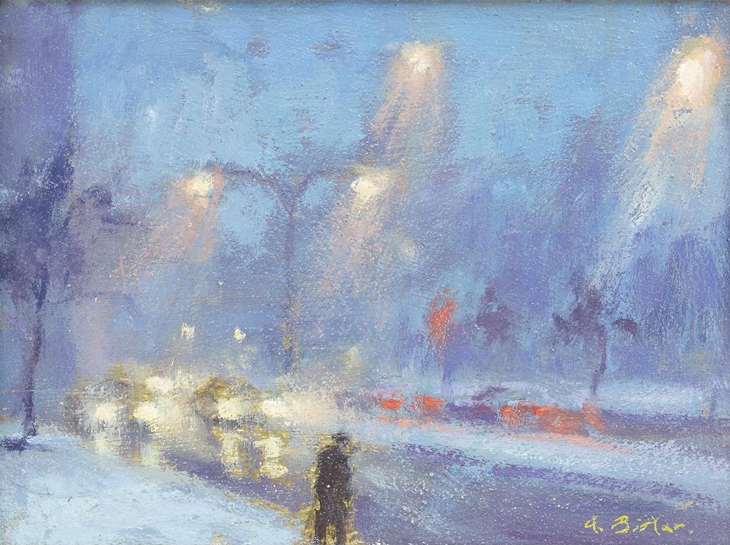 Antoine Bittar (1957) - Downtown Fog, Montreal, 1992