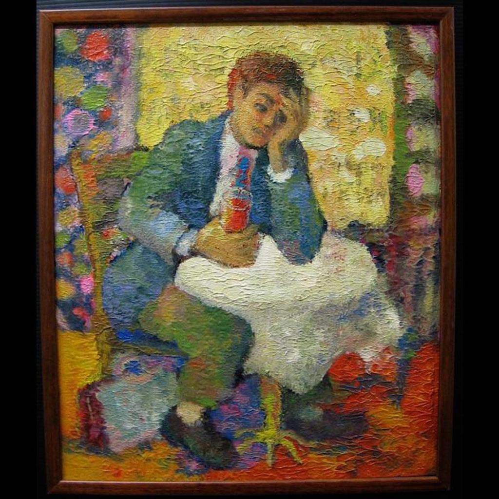 Wadie El Mahdy (1921-2001) - Drowning His Sorrows
