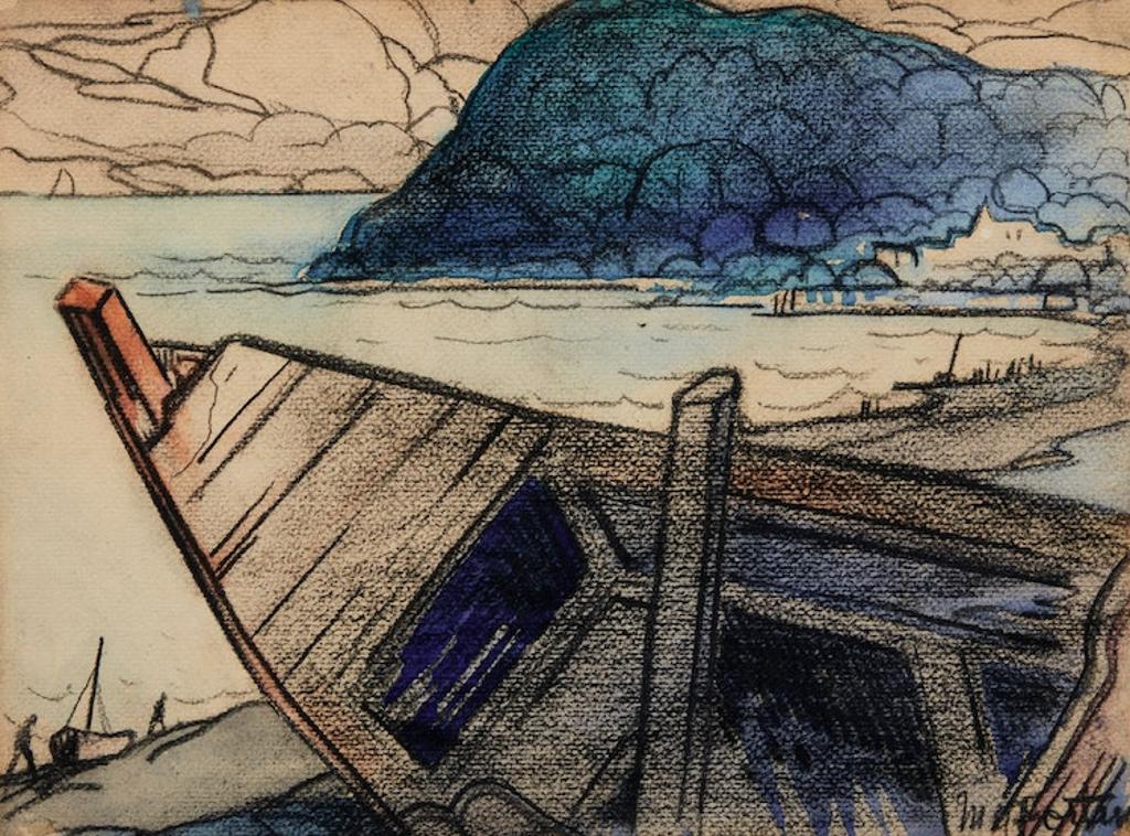 Marc-Aurèle Fortin (1888-1970) - Untitled (Landscape with Boat); Untitled (Landscape with Tree)