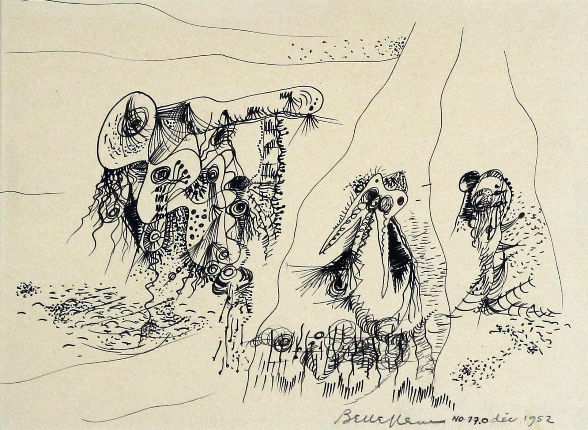 Léon Bellefleur (1910-2007) - Untitled / Sans titre, 1952