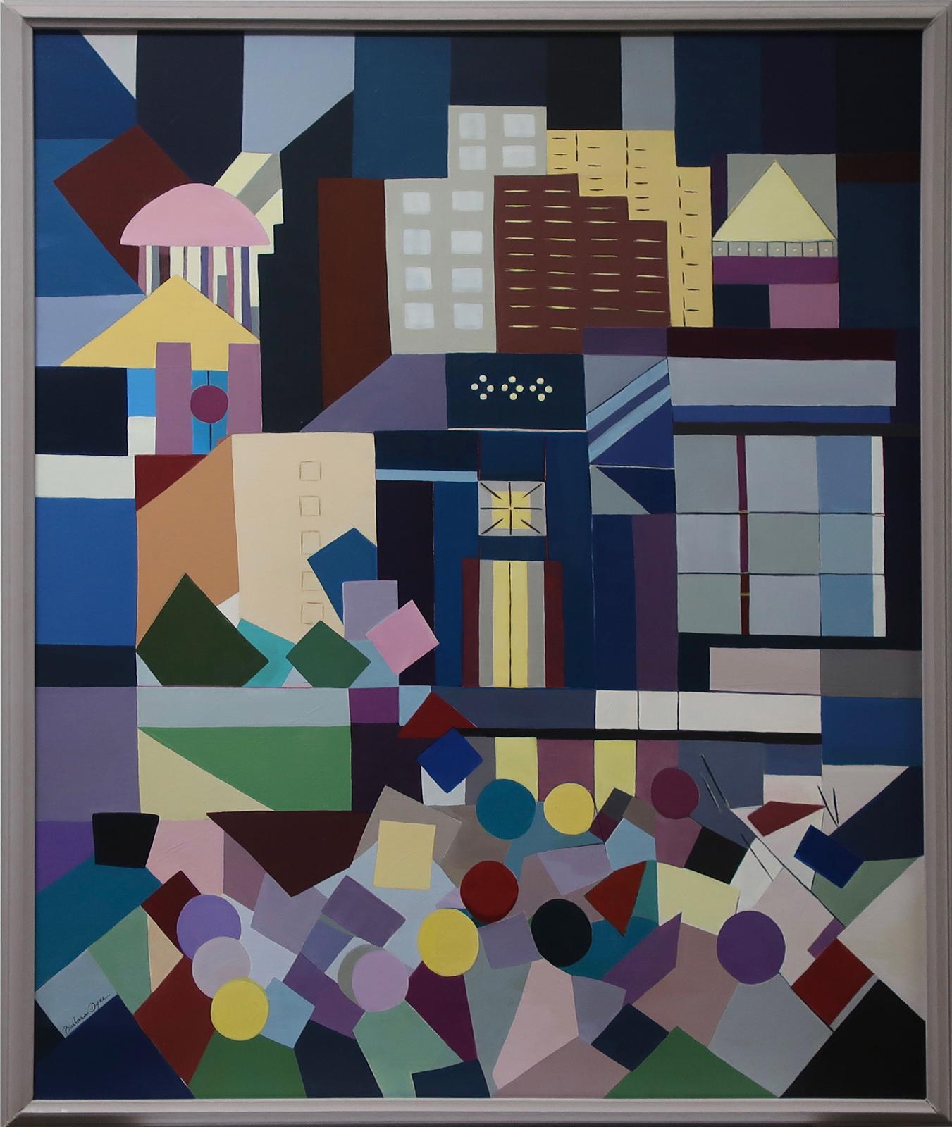 Barbara Dyer (1934-2016) - Untitled (Geometrical City)