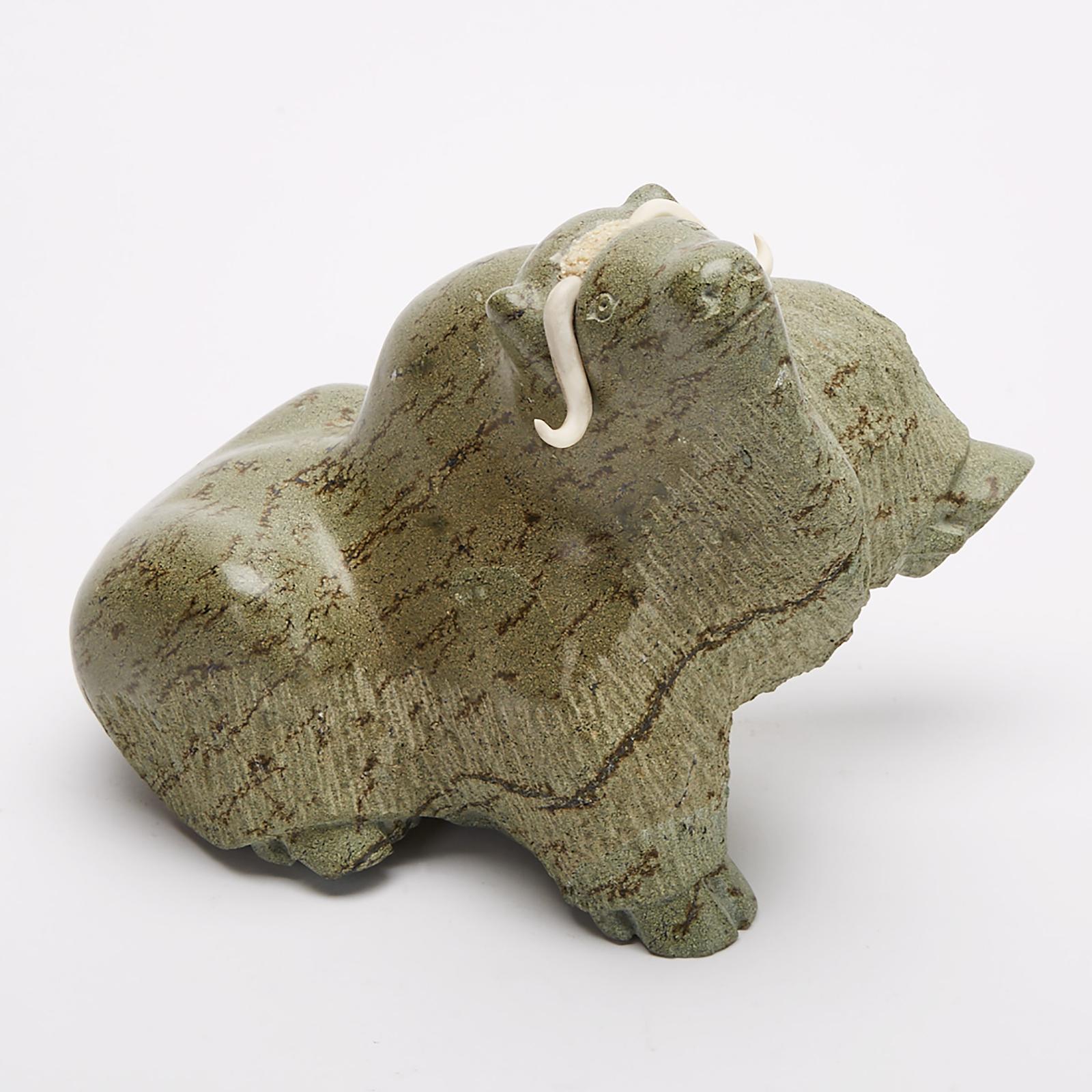 Seepee Ipellie (1940-2000) - Rearing Musk Ox