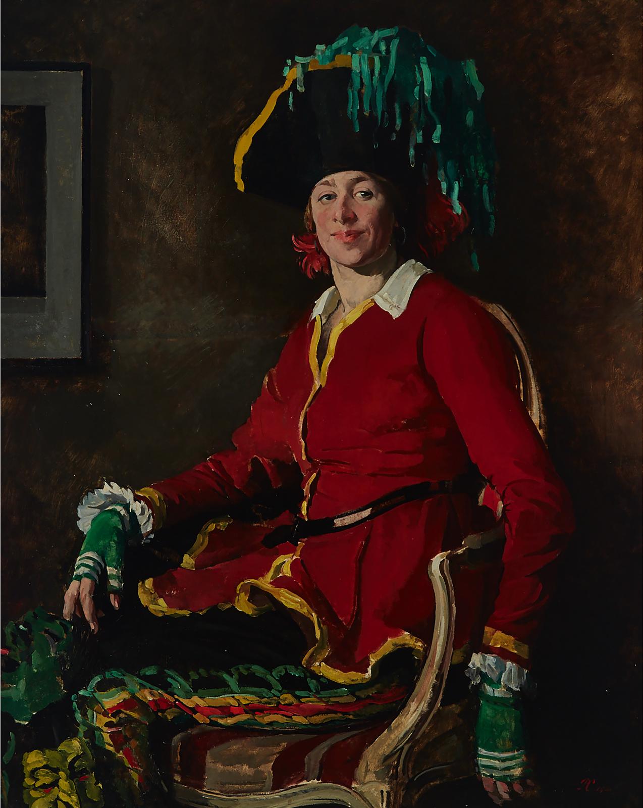 Philip Connard (1875-1958) - Lady In Fancy Dress (Also Known As Miss Mimpriss, Later Mrs. Benge)