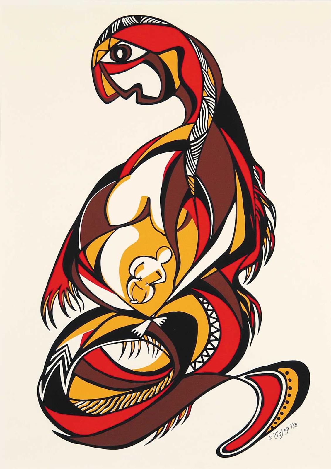 Daphne Odjig (1919-2016) - Untitled - Earth Mother