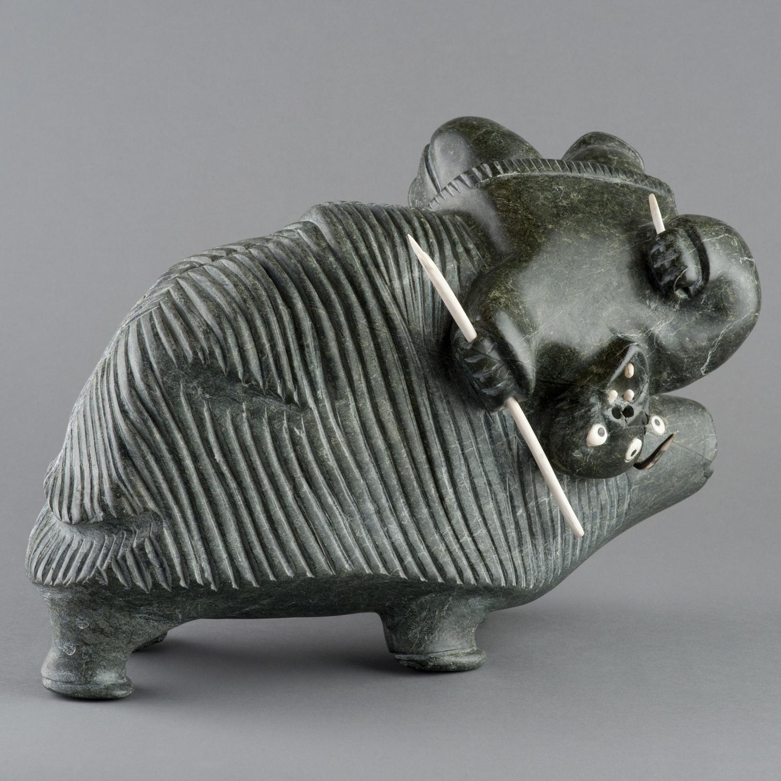 Judas Ullulaq (1937-1998) - Musk Ox Throwing Hunter
