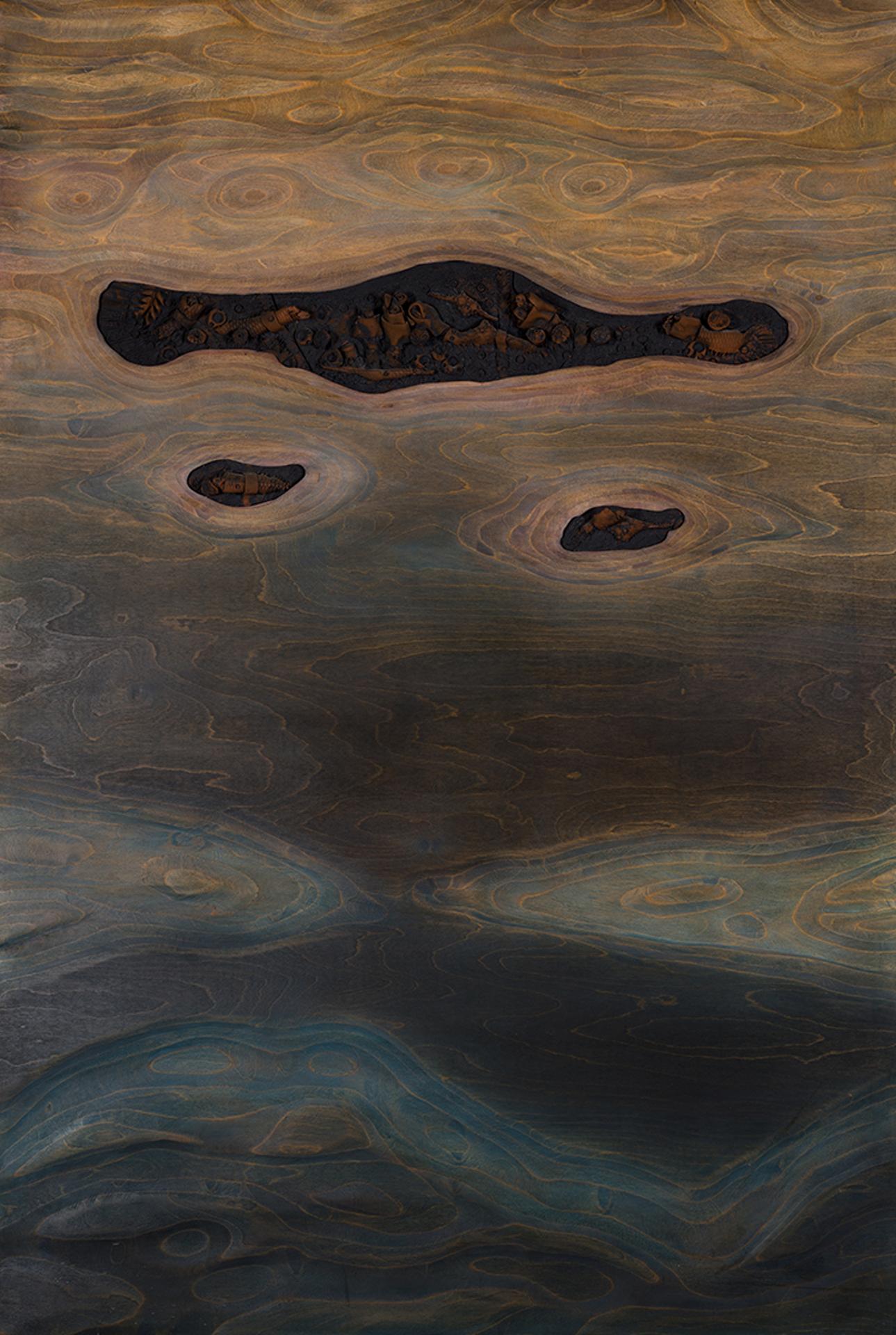 René Derouin (1936) - Ressac IV