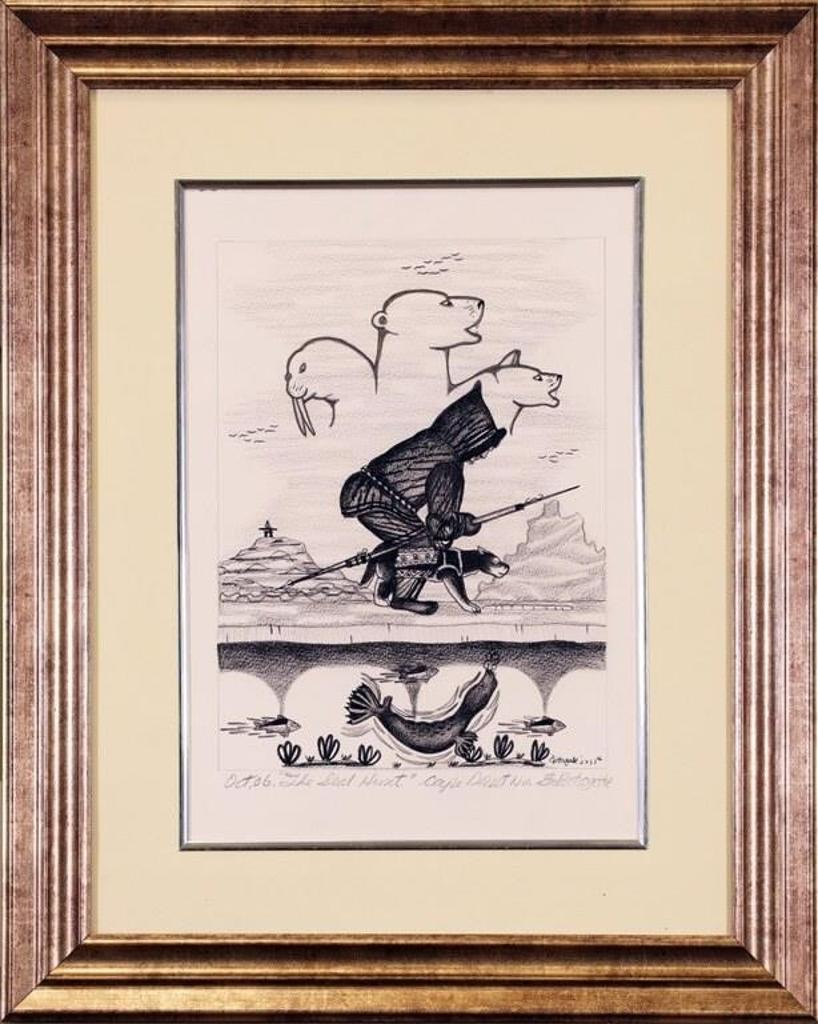 Goo Pootoogook (1957) - The Seal Hunt