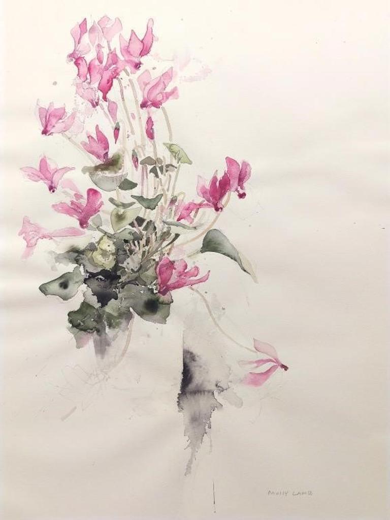 Molly Joan Lamb Bobak (1922-2014) - Pink Cyclamen 2