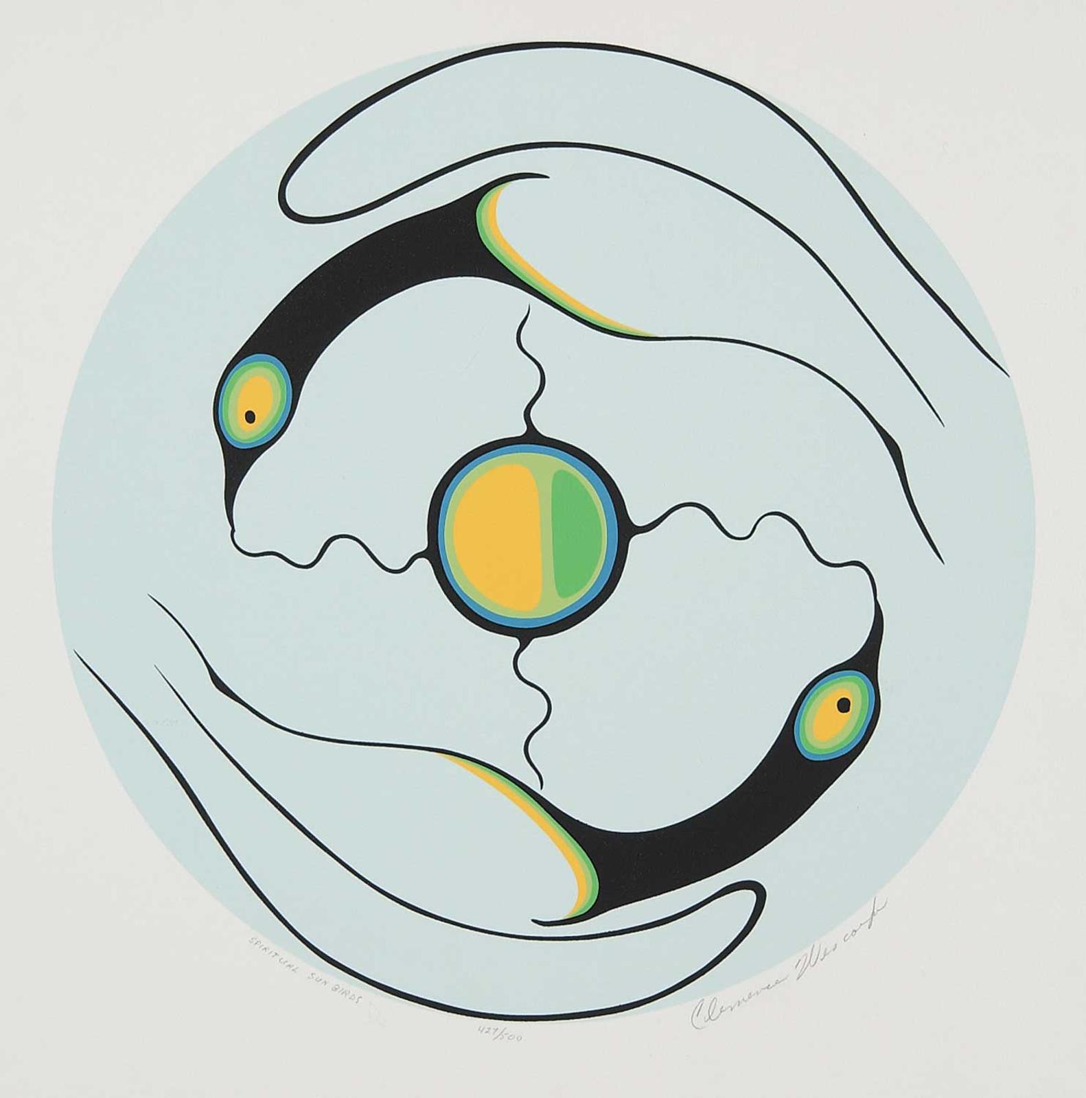 Clemence Wescoupe (1951-2018) - Spiritual Sun Birds  #427/500
