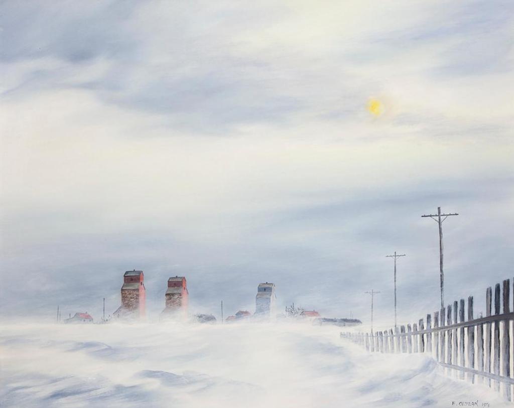 Eleanor Oltean (1924-2016) - Untitled - Snow Fence