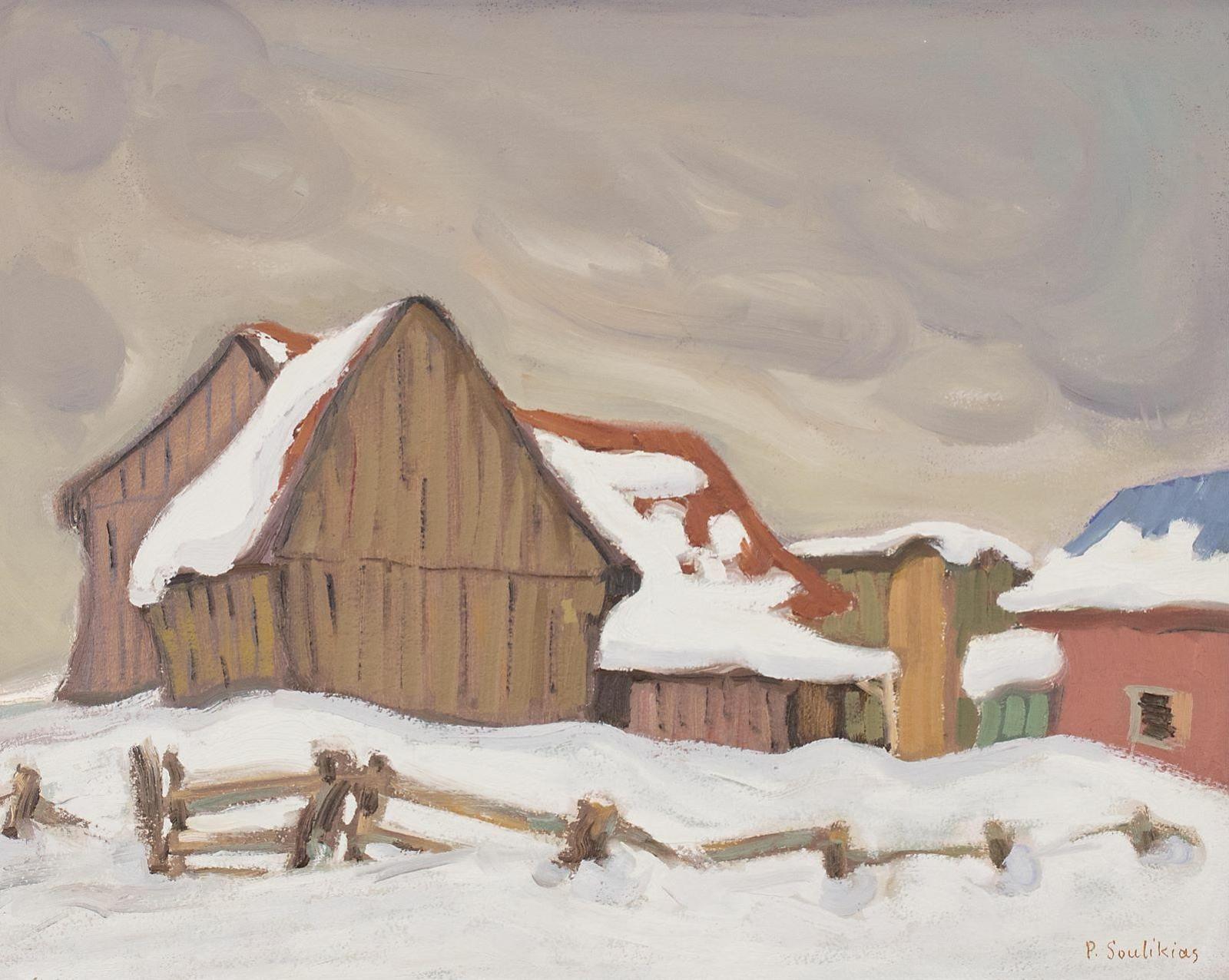 Paul Paleologos Soulikias (1926-2023) - Quebec Barns