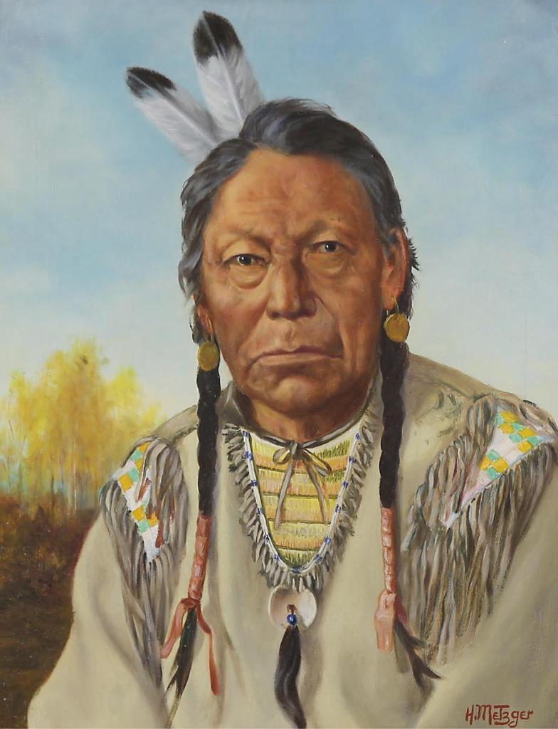Father Henry Metzger (1877-1949) - Chief Ohoo (The Owl), Cree Indian