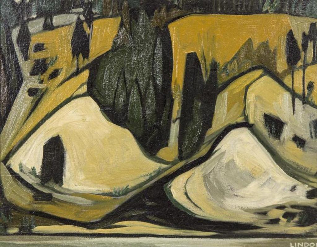 Luke Orton Lindoe (1913-1998) - Cliffs