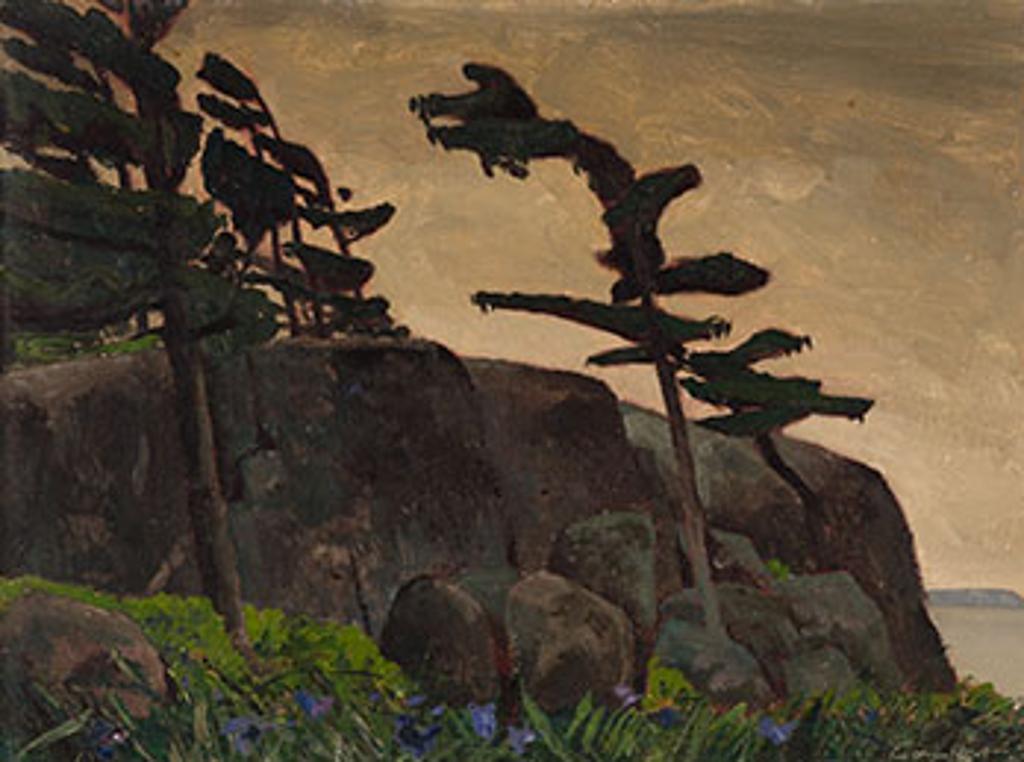 Charles Fraser Comfort (1900-1994) - Rock Form with Iris