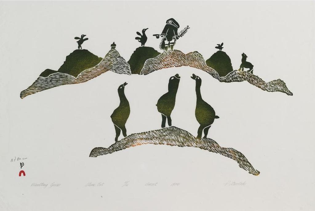 Pitseolak Ashoona (1904-1983) - Moulting Geese