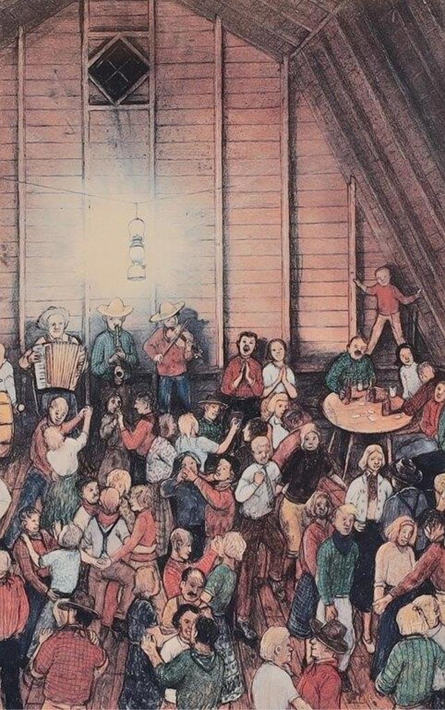 William Kurelek (1927-1977) - The Barn Dance
