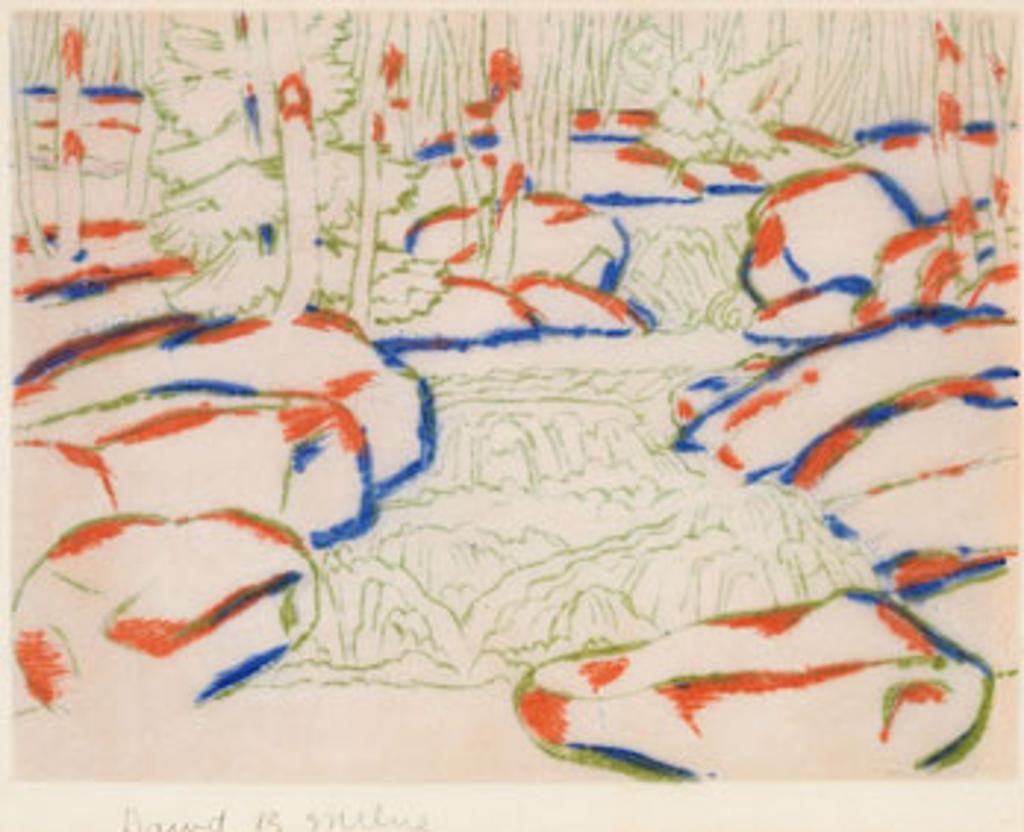 David Browne Milne (1882-1953) - Waterfall