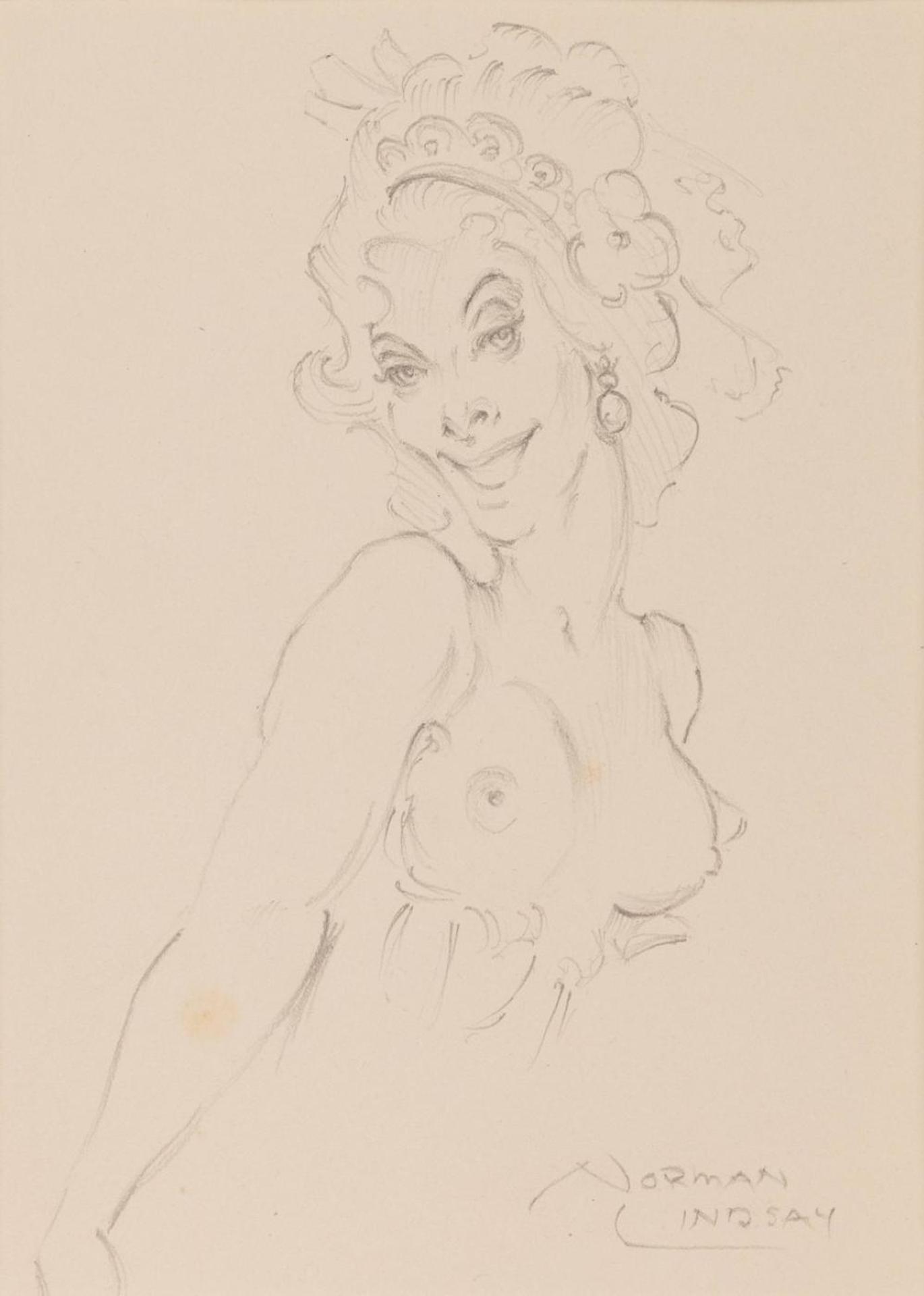 Norman Lindsay (1879-1969) - Possible Study for 'From the Moon'