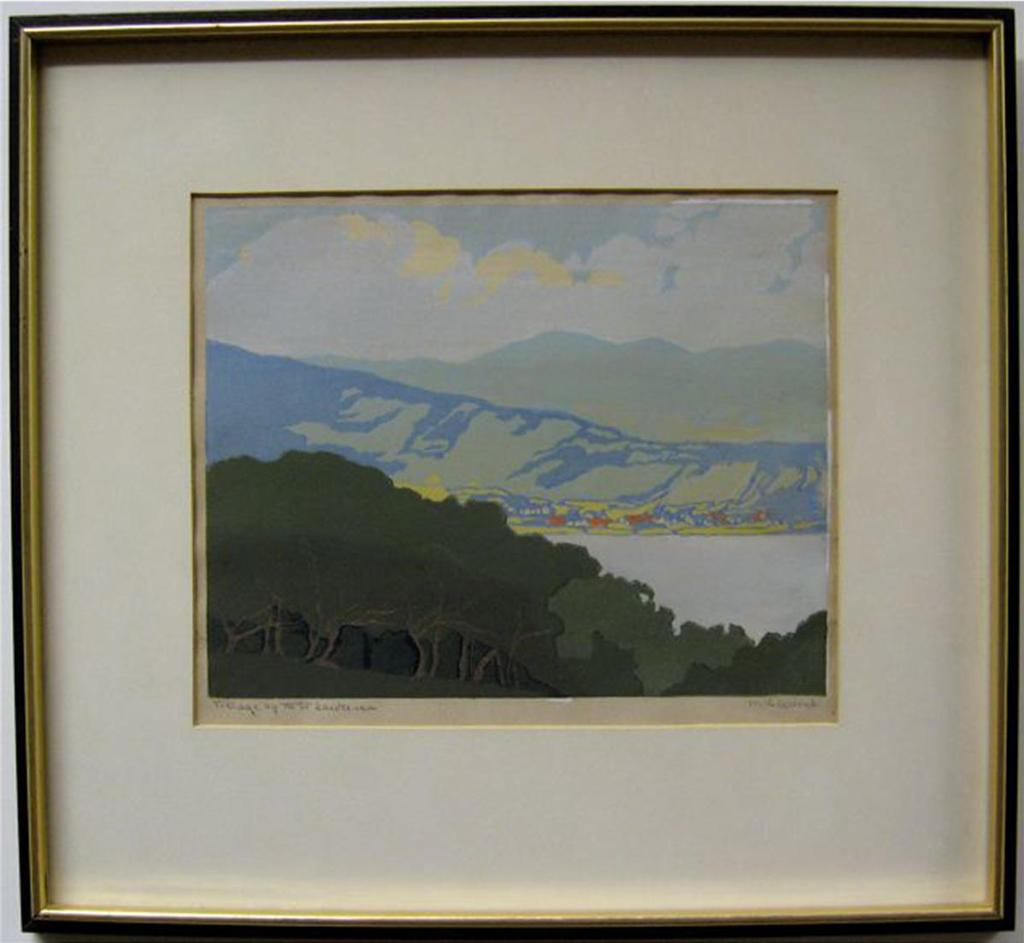 Mary Evelyn Wrinch (1877-1969) - Village By The St. Lawrence