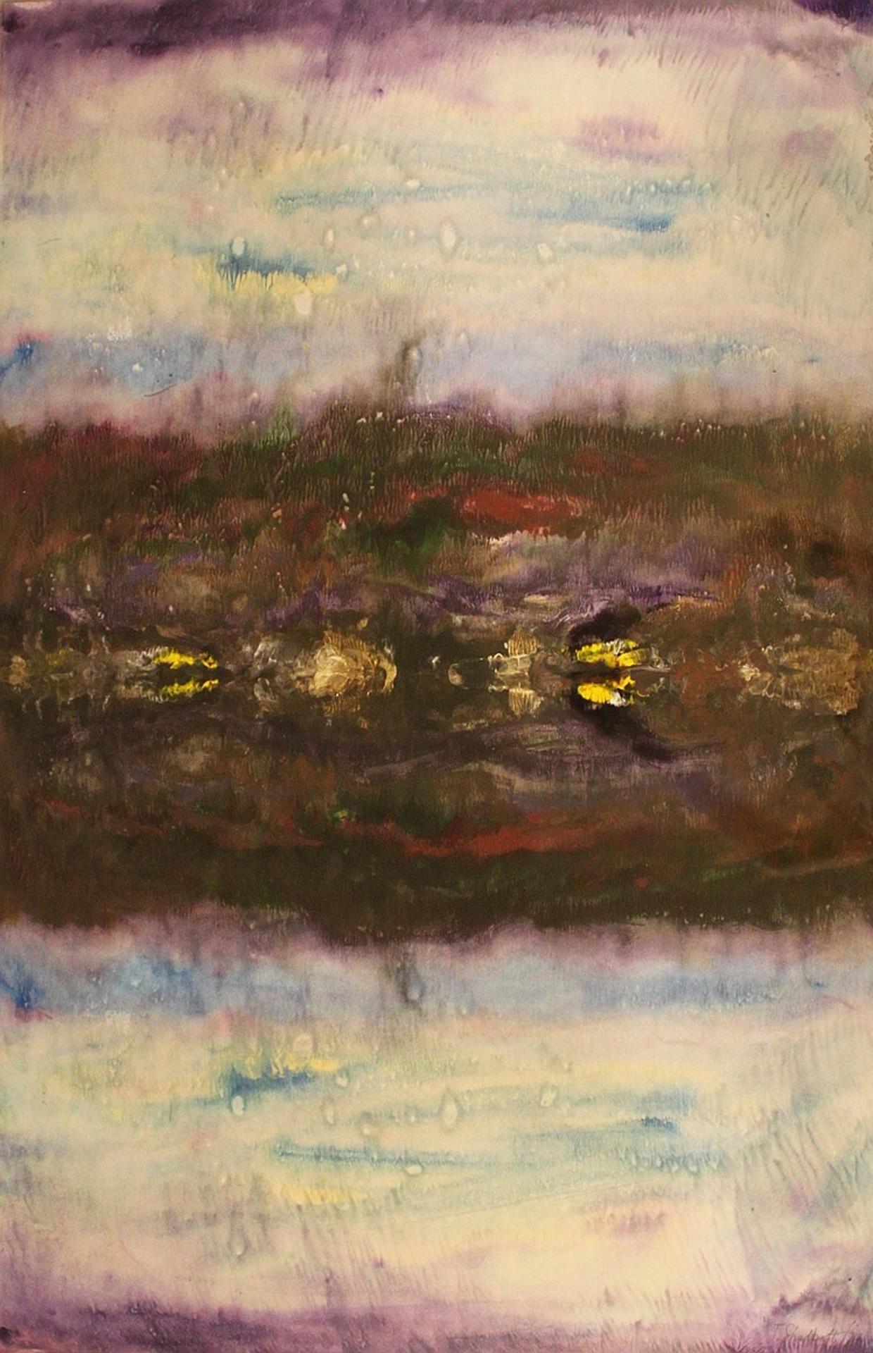 Jack Leaonard Shadbolt (1909-1998) - BUSH RIVER-REFLECTED LANDSCAPE SERIES