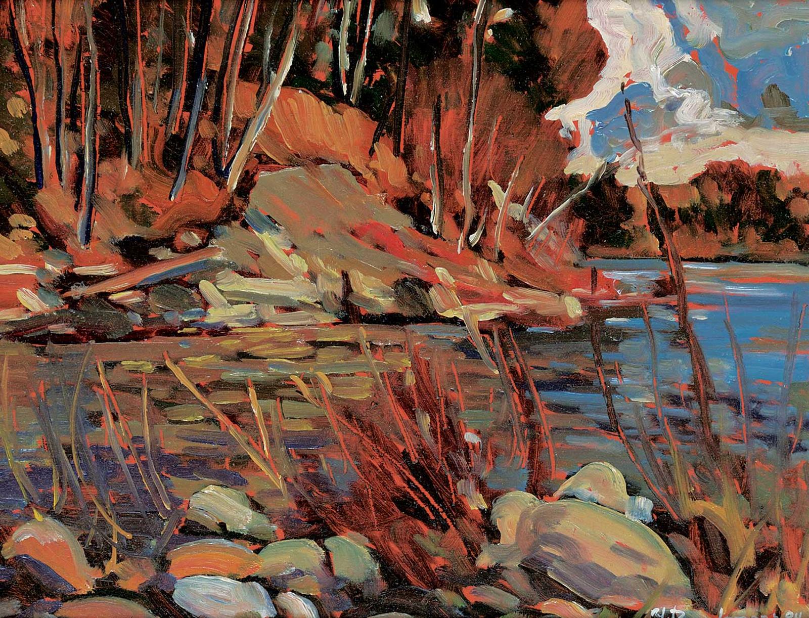 Yvette Boulanger (1932-2015) - Effet Special d'Arbres et d'Eau