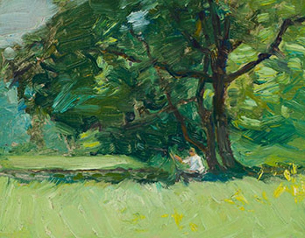 James Edward Hervey (J.E.H.) MacDonald (1873-1932) - Artist and Easel