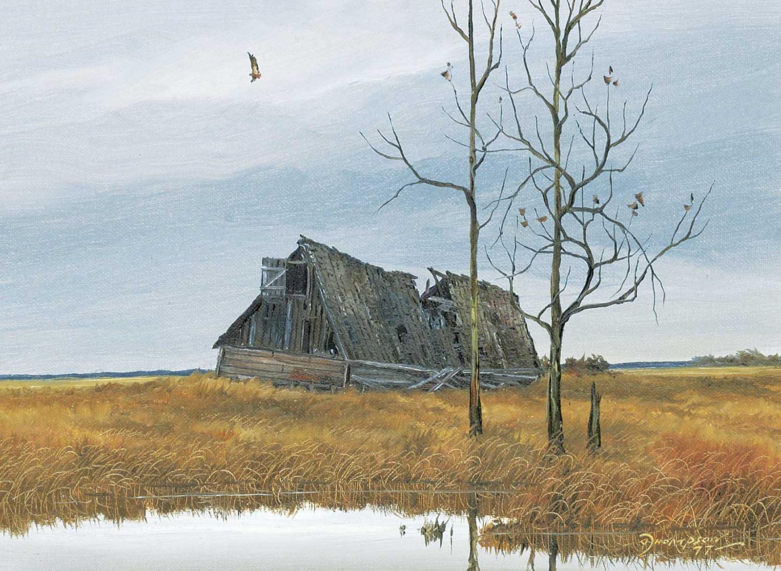 Allan Robert Thompson (1949) - Untitled - Abandoned Barn