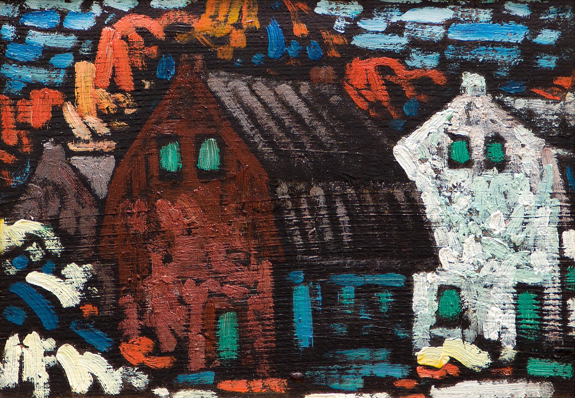 Marc-Aurèle Fortin (1888-1970) - Vieilles maisons, c. 1935