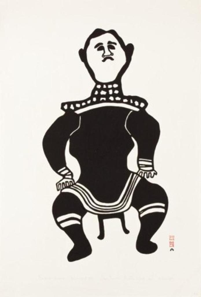 Kiakshuk (1886-1966) - Baffin Woman, 1960 #70, stonecut, 7/50, 31 x 21.25 in, 77.7 x 54 cm