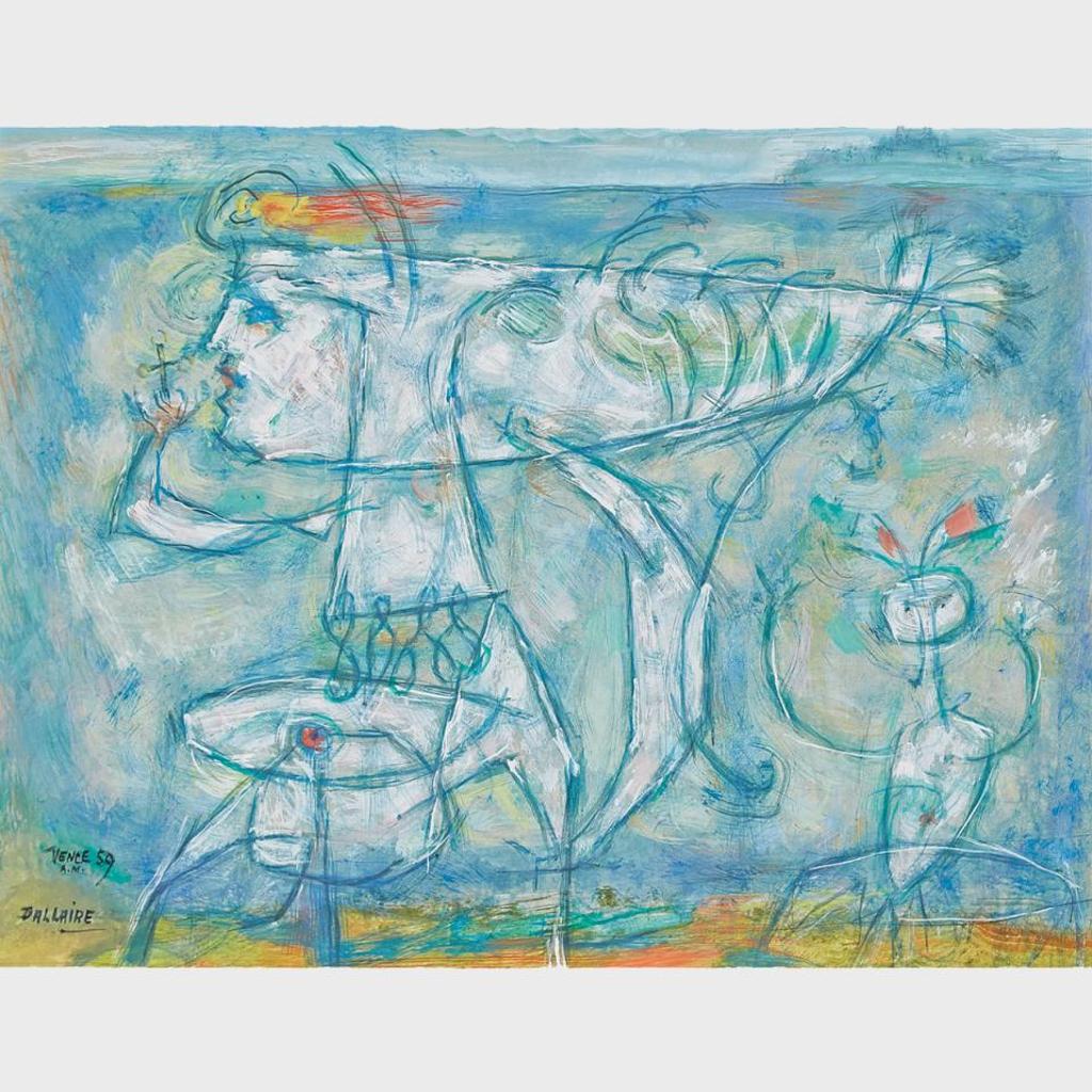 Jean-Philippe Dallaire (1916-1965) - A Nymph Into The St. Laurent's River