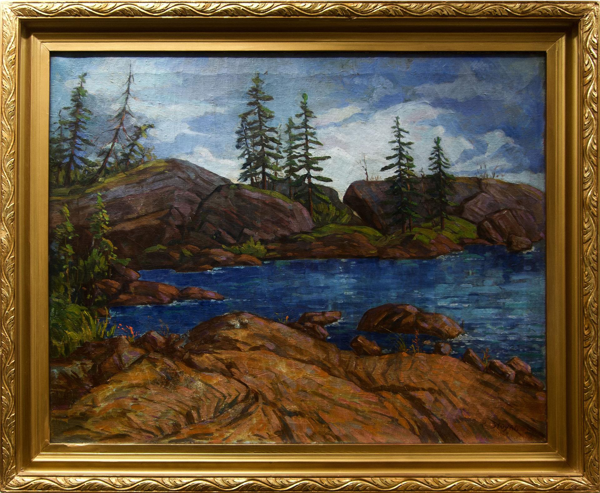 Peter Stoyanoff (1900-1977) - Untitled (A Rocky Inlet)