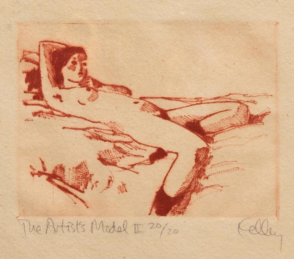 Brian Kelley (1946) - The Artist's Model II - Reclining