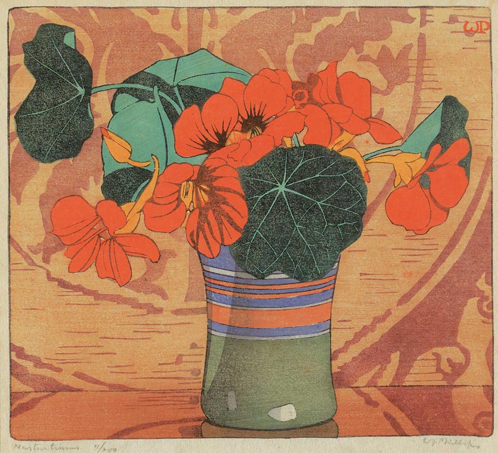 Walter Joseph (W.J.) Phillips (1884-1963) - Nasturtiums  #11/200