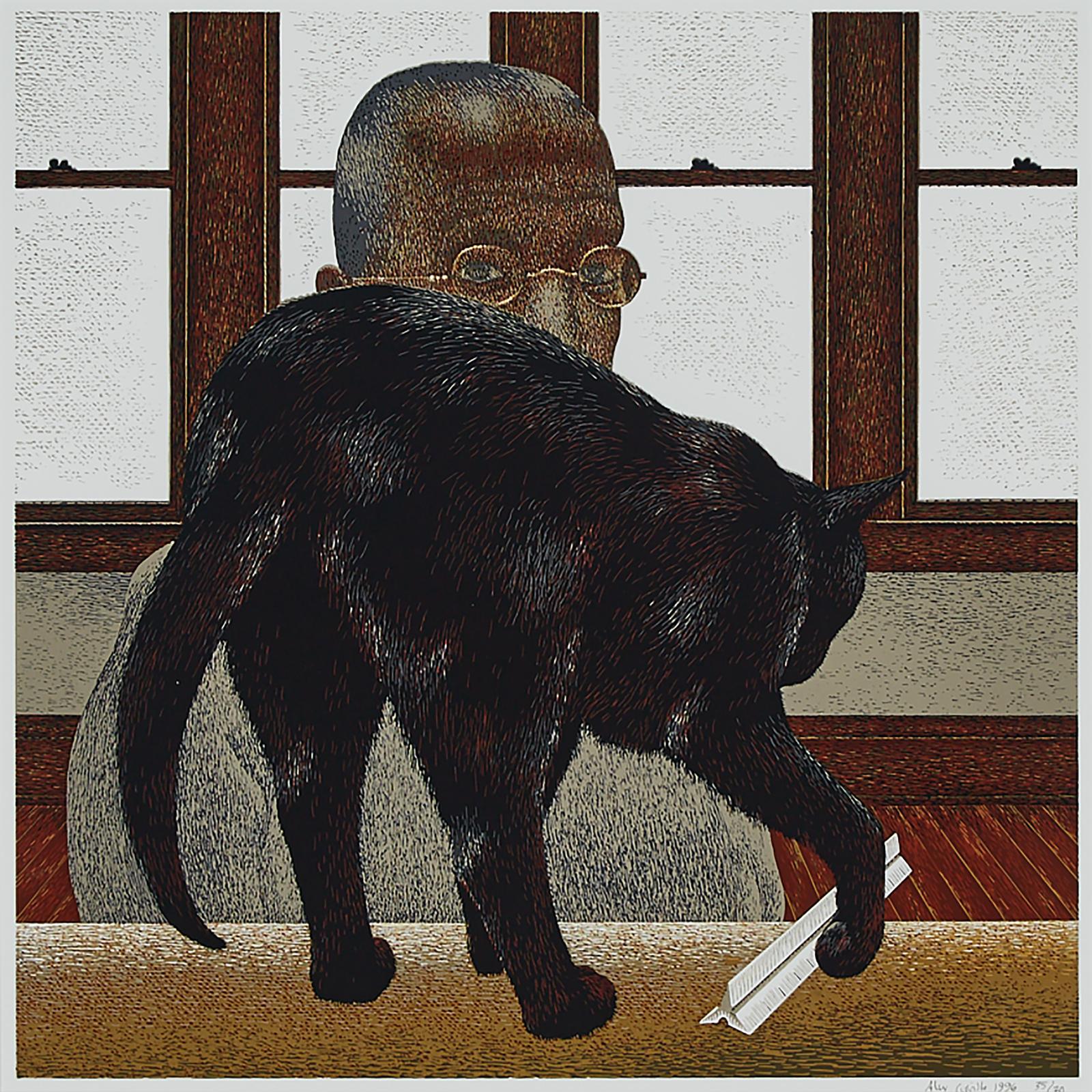 Alexander (Alex) Colville (1920-2013) - Black Cat, 1996