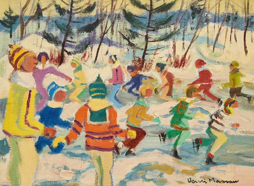Henri Leopold Masson (1907-1996) - Patineurs, Lac Beauchamp