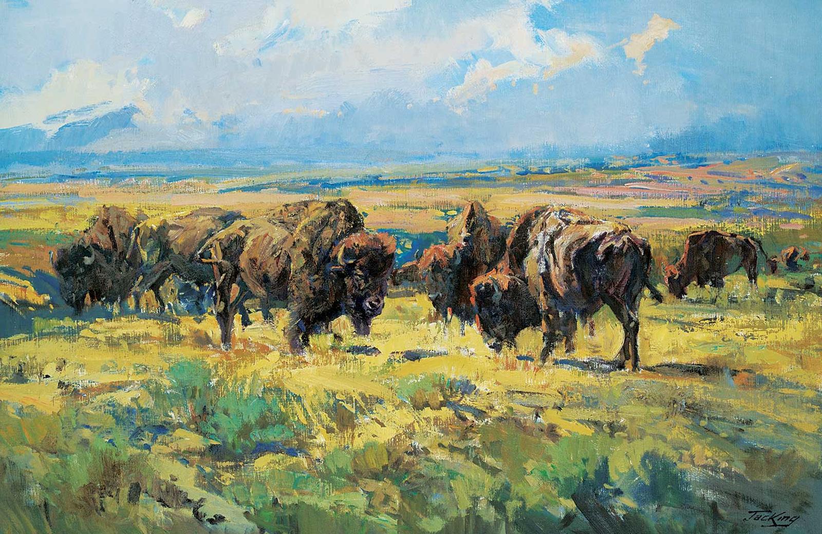 Jack [Jac] Elmo King (1920-1998) - Untitled - When Buffalo Were Plenty